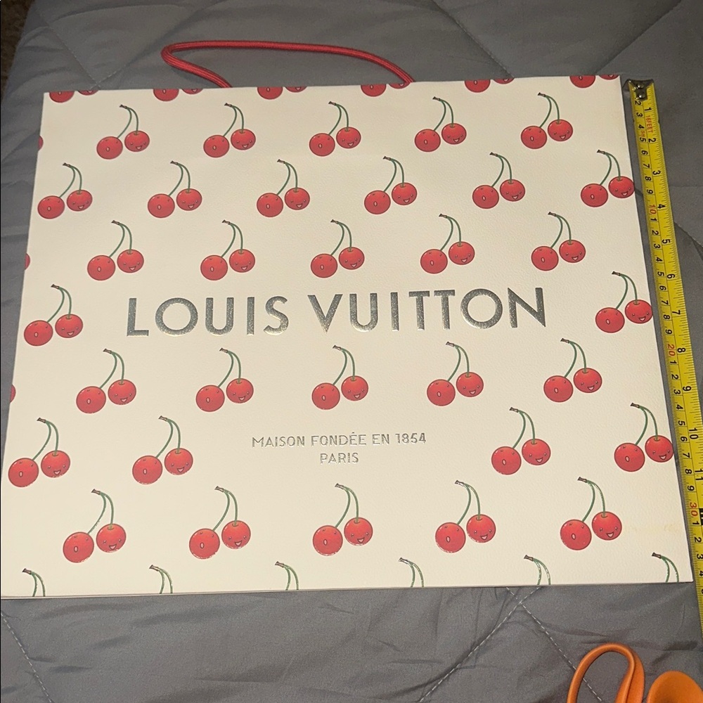 💯 Louis Vuitton Murakami cherry shopping bag